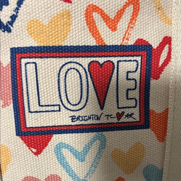Brighton Multicolor Heart Canvas Tote - Picture 2 of 8